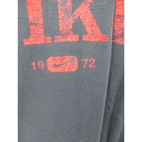 VINTAGE Nike Shirt Large Center Swoosh Spell Out Graphic Tee Pullover * - Picture 4 of 15